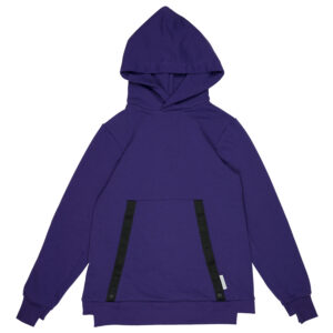Hidegvér Hoodie With Snap Button Detail Purple